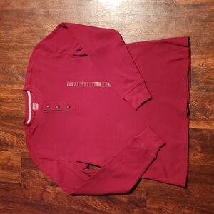 Jockey men's waffle thermal henley. Cotton polyester spandex mix. New without ta